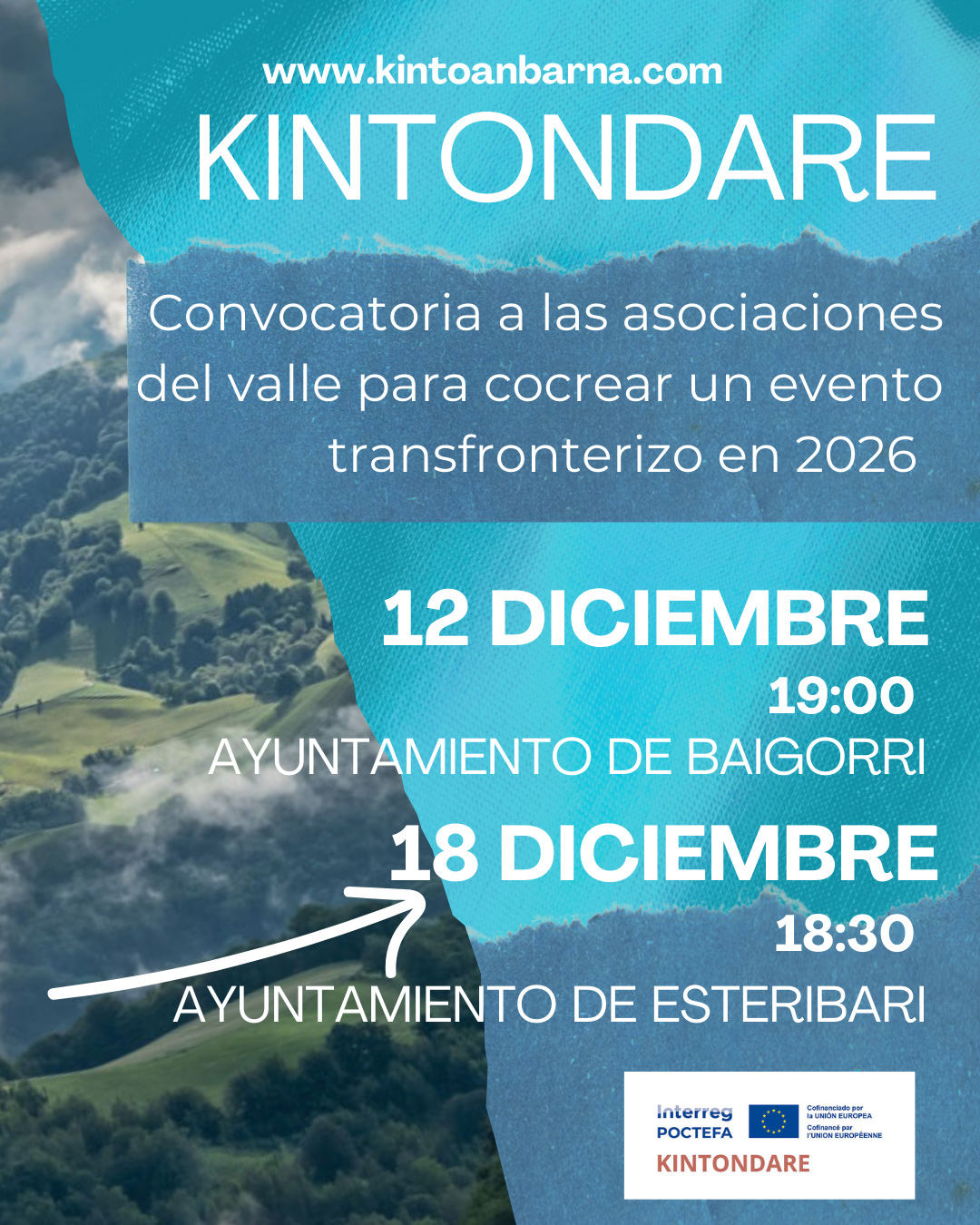 Convocatoria a las asociaciones del valle para evento transfronterizo