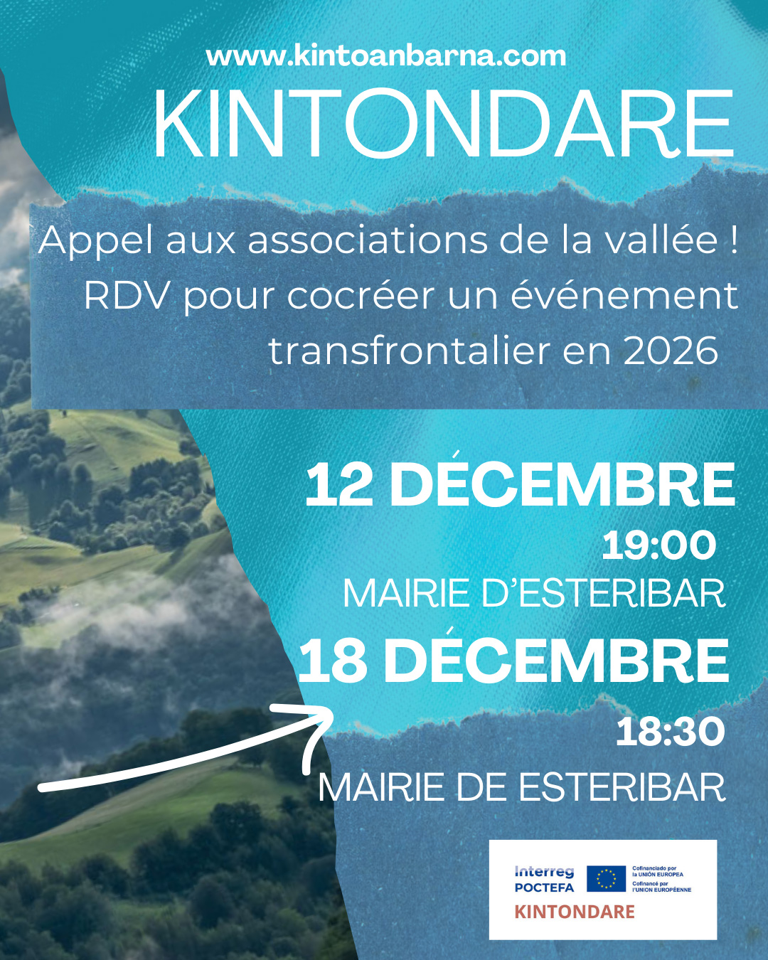 Convocatoria a las asociaciones del valle para evento transfronterizo